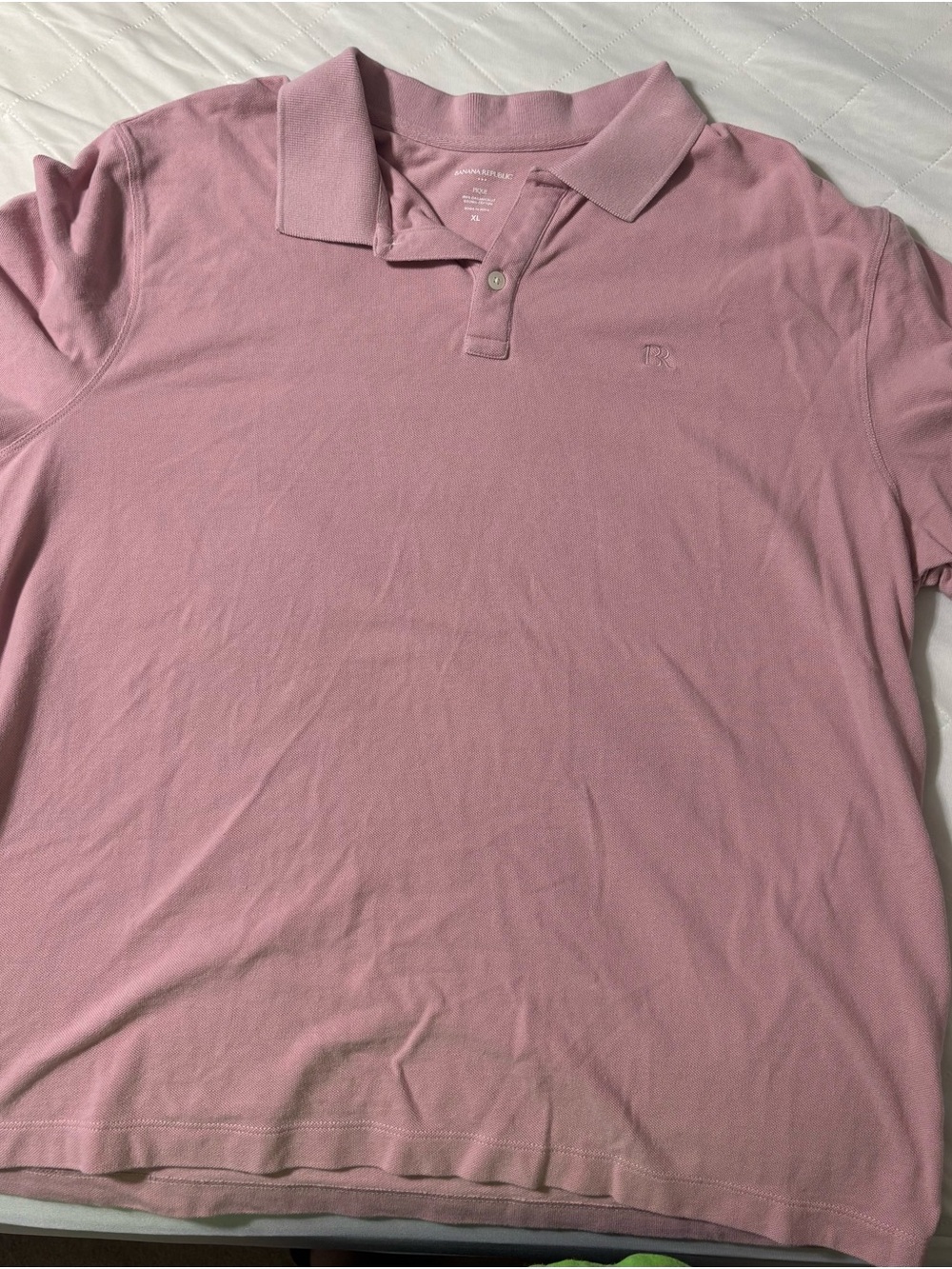 Banana Republic Men's Pink Polo Shirt
